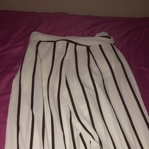 Wide Leg Striped Pants